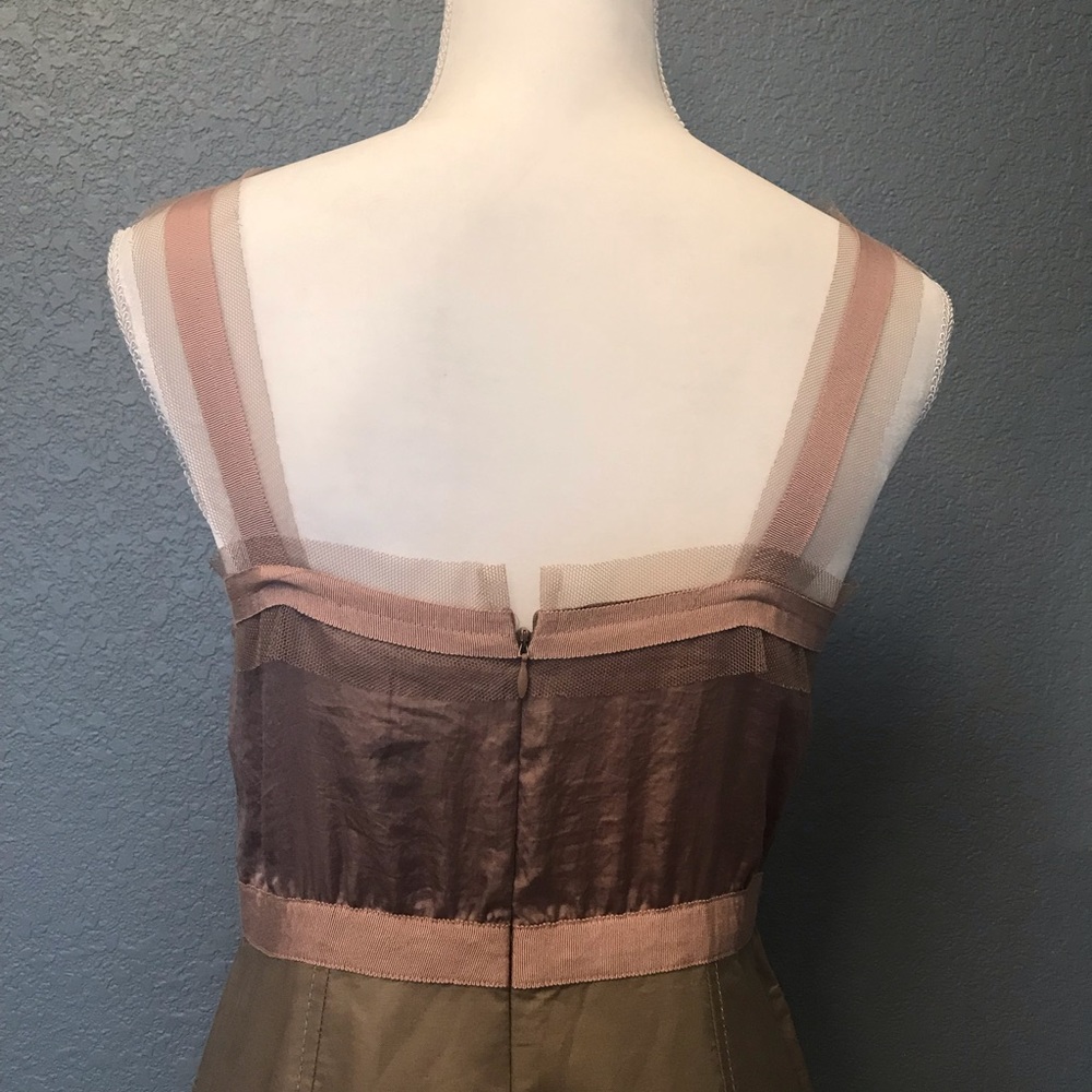 ***SOLD*** LOFT Dress Dusty Pink Ribbon ANN TAYLOR - Picture 4 of 6